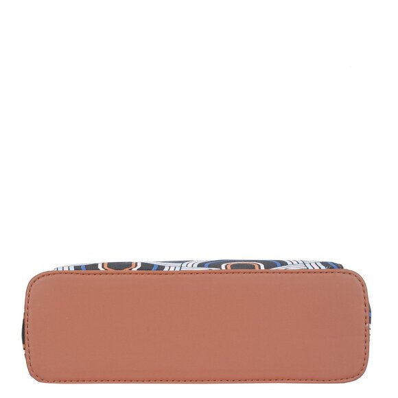 Handcrafted Abstract Print Fabric Top Handle Handbag, Women’s Satchel Purse - Picture 6 of 11